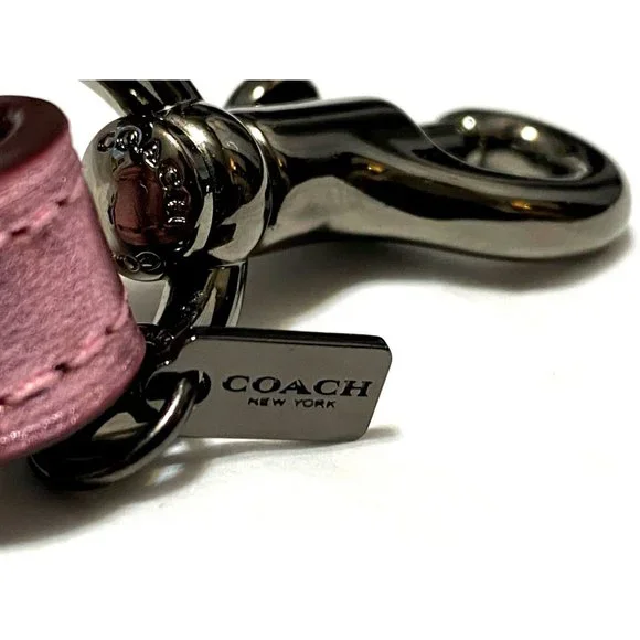 Coach Metallic Blush Pebble Leather Novelty Strap New Guitar Handbag Adjustable - Picture 6 of 12